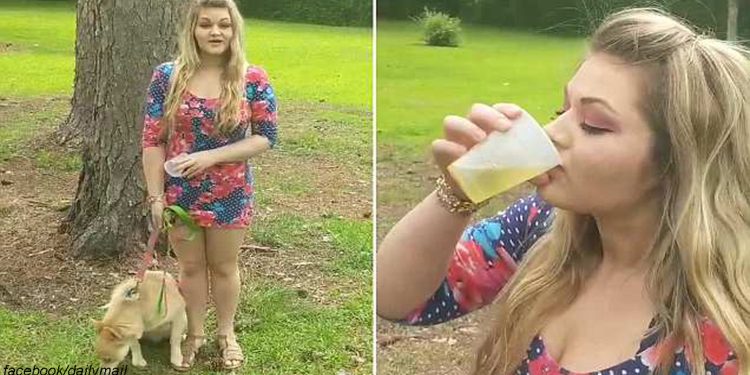 რატომ სვამს ამერიკელი გოგონა ძაღლის შარდს?