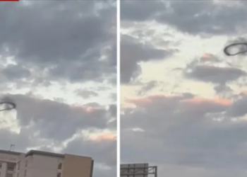 🎥 ცაზე იდუმალი შავი რგოლი გამოჩნდა, რომელმაც მოქალაქეები შეაშინა – რა ჩანს კადრებში, რომლებიც დააფიქსირეს